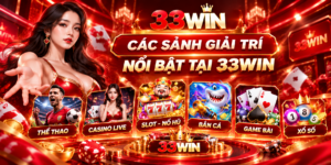 Các sảnh giải trí nổi bật tại 33win